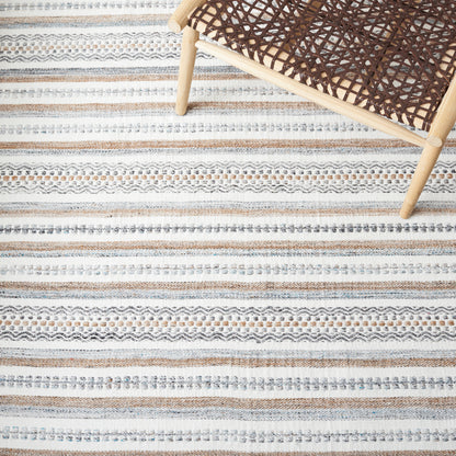 Safavieh Striped Kilim Stk106F Grey/Ivory Area Rug