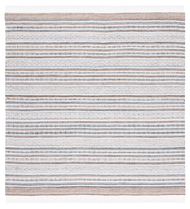 Safavieh Striped Kilim Stk106F Grey/Ivory Rug.