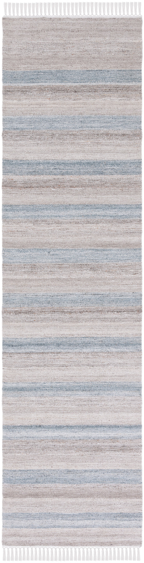 Safavieh Striped Kilim Stk107F Grey/Beige Rug.