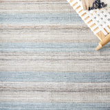 Safavieh Striped Kilim Stk107F Grey/Beige Rug.