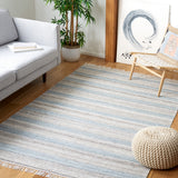 Safavieh Striped Kilim Stk107F Grey/Beige Rug.