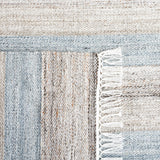 Safavieh Striped Kilim Stk107F Grey/Beige Rug.