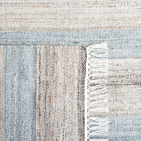 Safavieh Striped Kilim Stk107F Grey/Beige Rug.