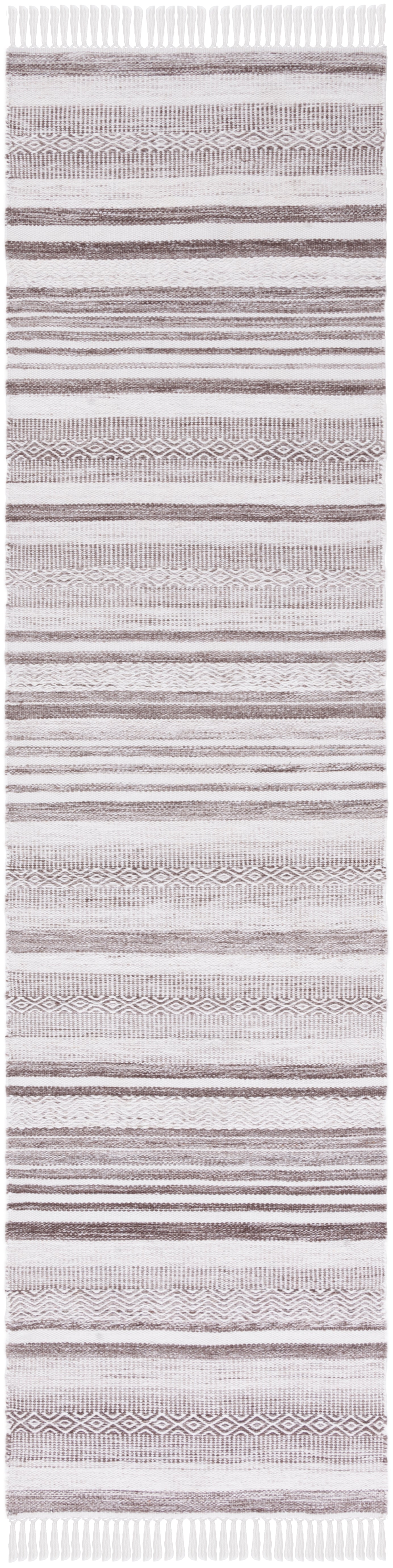 Safavieh Striped Kilim Stk108T Brown/Ivory Area Rug