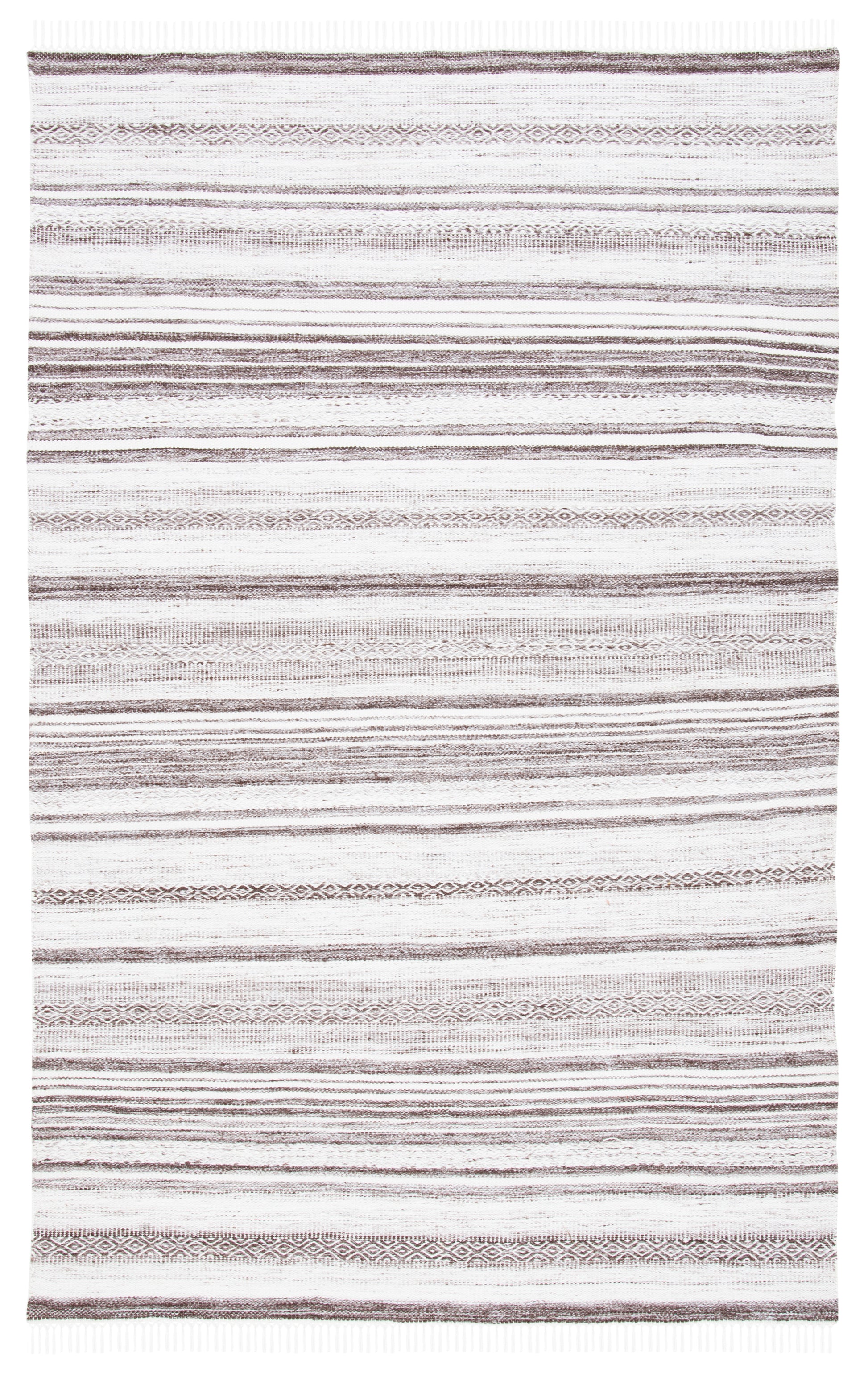 Safavieh Striped Kilim Stk108T Brown/Ivory Area Rug