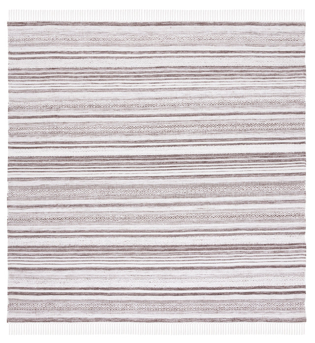 Safavieh Striped Kilim Stk108T Brown/Ivory Rug.
