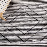 Safavieh Striped Kilim Stk200Z Black/Ivory Rug.