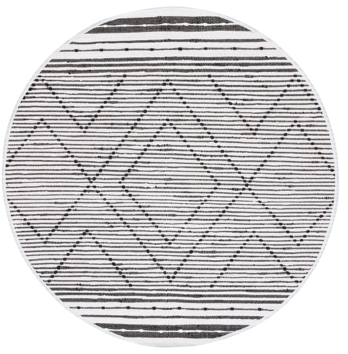 Safavieh Striped Kilim Stk200Z Black/Ivory Rug.