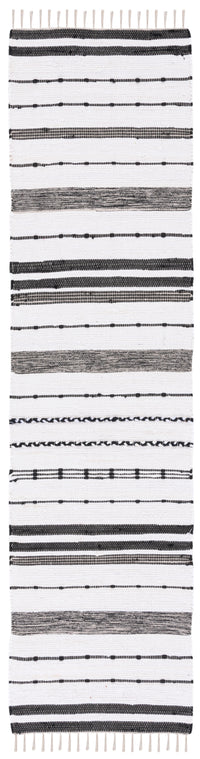 Safavieh Striped Kilim Stk201A Ivory/Black Area Rug