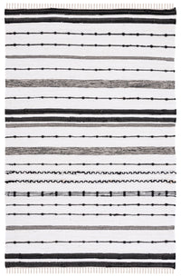 Safavieh Striped Kilim Stk201A Ivory/Black Area Rug