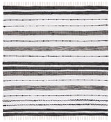 Safavieh Striped Kilim Stk201A Ivory/Black Rug.