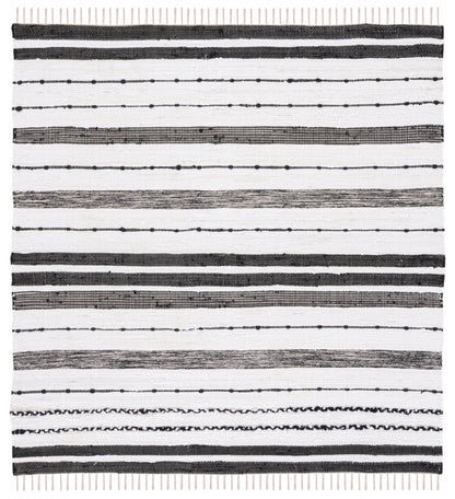 Safavieh Striped Kilim Stk201A Ivory/Black Area Rug