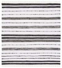 Safavieh Striped Kilim Stk201A Ivory/Black Area Rug