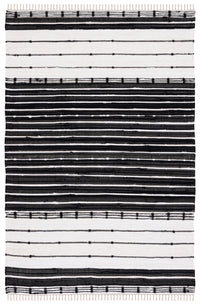 Safavieh Striped Kilim Stk202Z Black/Ivory Area Rug