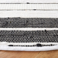 Safavieh Striped Kilim Stk202Z Black/Ivory Area Rug