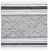 Safavieh Striped Kilim Stk202Z Black/Ivory Rug.