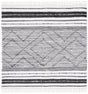 Safavieh Striped Kilim Stk202Z Black/Ivory Rug.