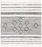 Safavieh Striped Kilim Stk203A Ivory/Black Rug.
