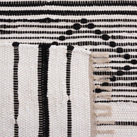 Safavieh Striped Kilim Stk204A Ivory/Black Area Rug