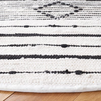 Safavieh Striped Kilim Stk204A Ivory/Black Area Rug