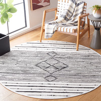 Safavieh Striped Kilim Stk204A Ivory/Black Area Rug