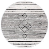Safavieh Striped Kilim Stk204A Ivory/Black Rug.
