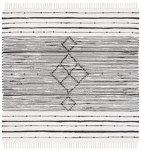 Safavieh Striped Kilim Stk204A Ivory/Black Area Rug