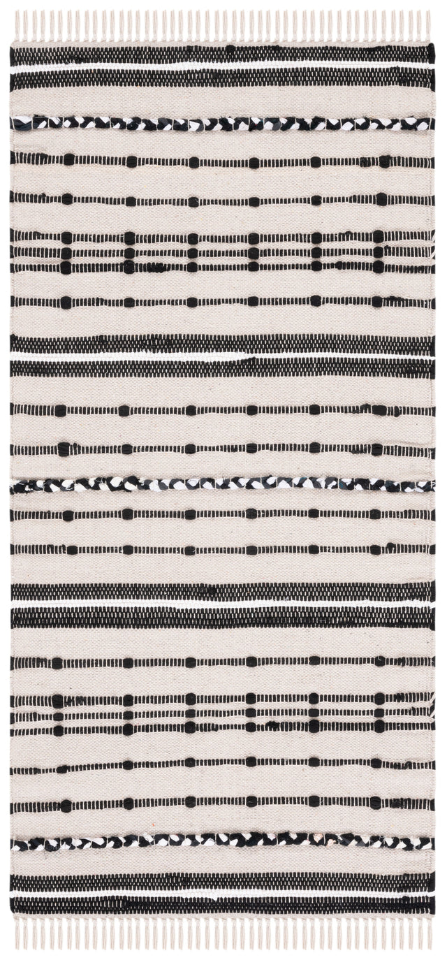 Safavieh Striped Kilim Stk206B Beige/Black Rug.