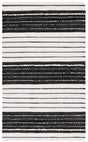 Safavieh Striped Kilim Stk207Z Black/Ivory Rug.