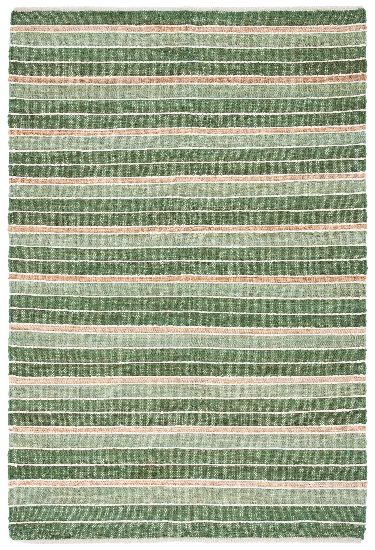 Safavieh Striped Kilim Stk312Y Green/Natural Rug.