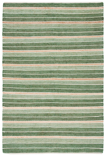 Safavieh Striped Kilim Stk312Y Green/Natural Area Rug