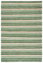 Safavieh Striped Kilim Stk312Y Green/Natural Rug.
