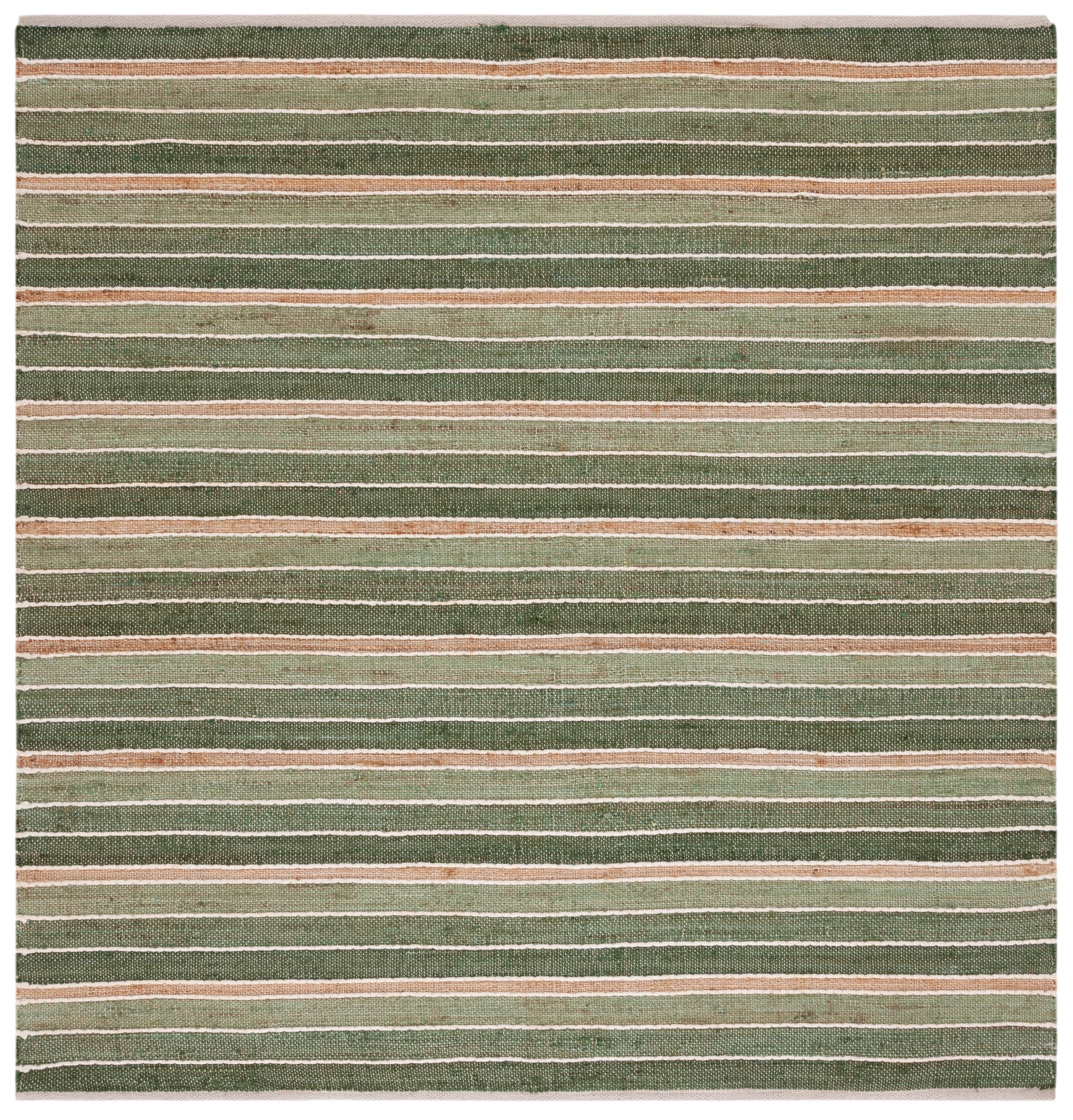 Safavieh Striped Kilim Stk312Y Green/Natural Area Rug
