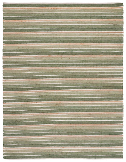 Safavieh Striped Kilim Stk312Y Green/Natural Area Rug