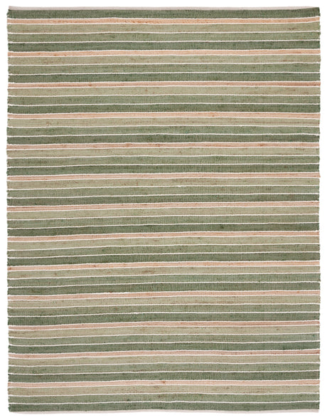 Safavieh Striped Kilim Stk312Y Green/Natural Rug.