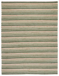 Safavieh Striped Kilim Stk312Y Green/Natural Area Rug