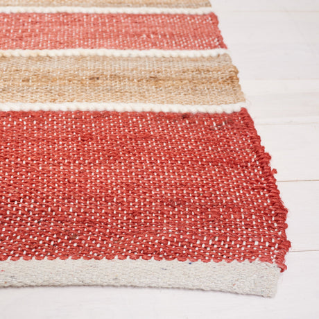 Safavieh Striped Kilim Stk316P Rust/Red Rug.