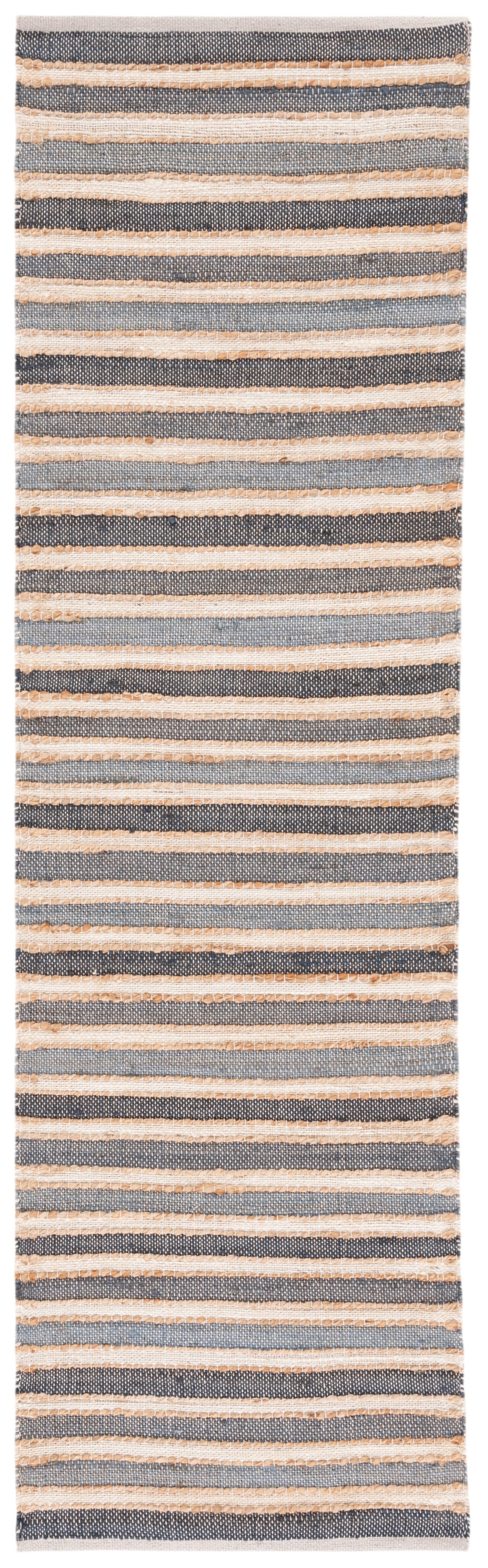 Safavieh Striped Kilim Stk318H Charcoal/Ivory Rug.