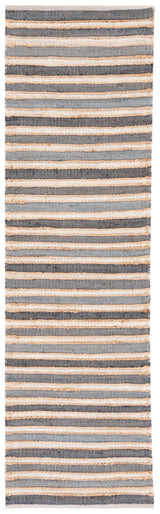 Safavieh Striped Kilim Stk318H Charcoal/Ivory Rug.