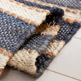Safavieh Striped Kilim Stk318H Charcoal/Ivory Rug.