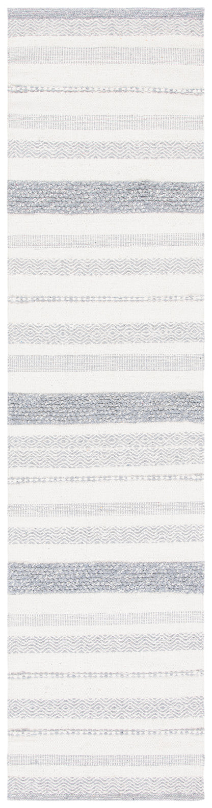 Safavieh Striped Kilim Stk501A Ivory/Grey Area Rug