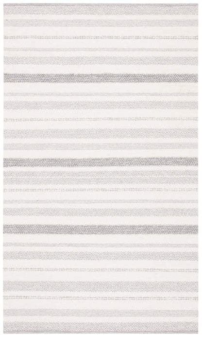 Safavieh Striped Kilim Stk501A Ivory/Grey Area Rug