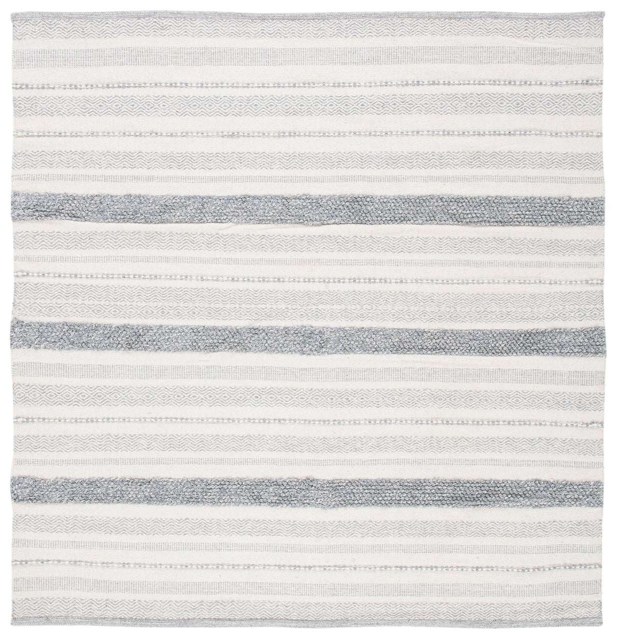 Safavieh Striped Kilim Stk501A Ivory/Grey Rugs.