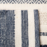 Safavieh Striped Kilim Stk502A Ivory/Navy Rugs.