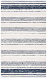 Safavieh Striped Kilim Stk502A Ivory/Navy Rugs.