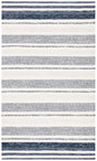 Safavieh Striped Kilim Stk502A Ivory/Navy Rugs.