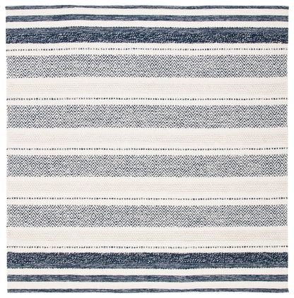 Safavieh Striped Kilim Stk502A Ivory/Navy Area Rug