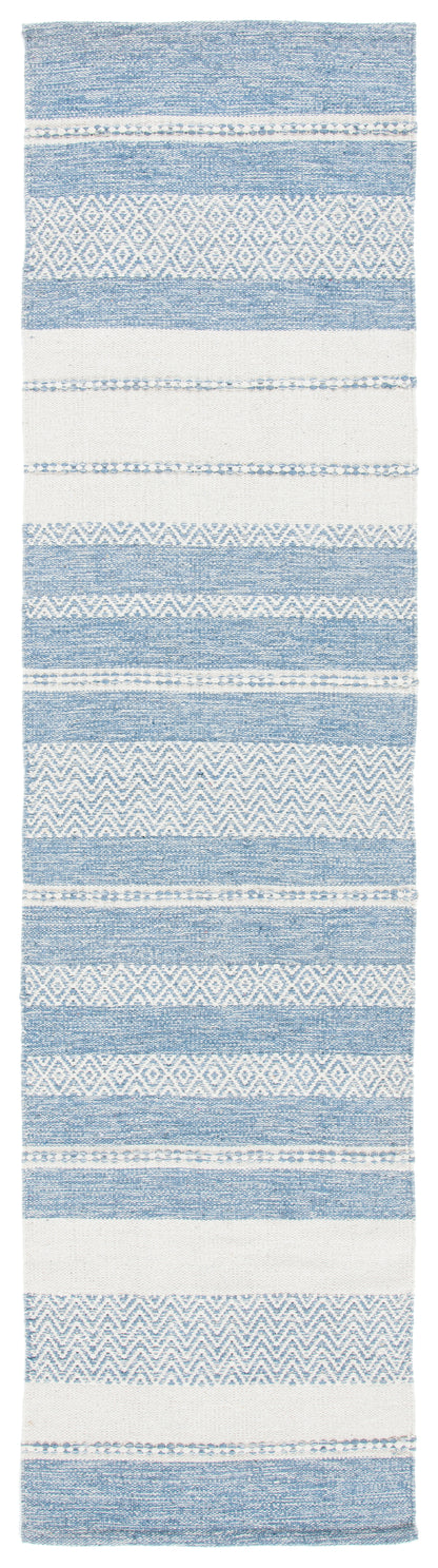 Safavieh Striped Kilim Stk503A Ivory/Blue Area Rug
