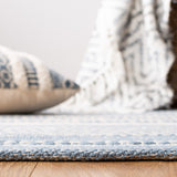 Safavieh Striped Kilim Stk503A Ivory/Blue Rugs.