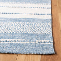 Safavieh Striped Kilim Stk503A Ivory/Blue Area Rug